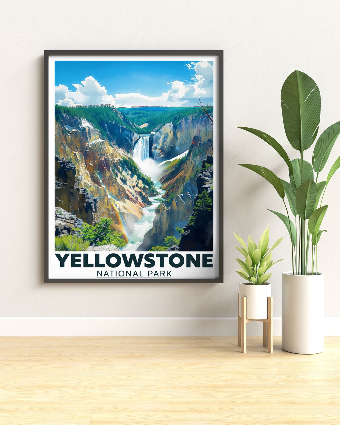 Yellowstone National Park Yellowstone Falls Canyon River Poster - Image 3