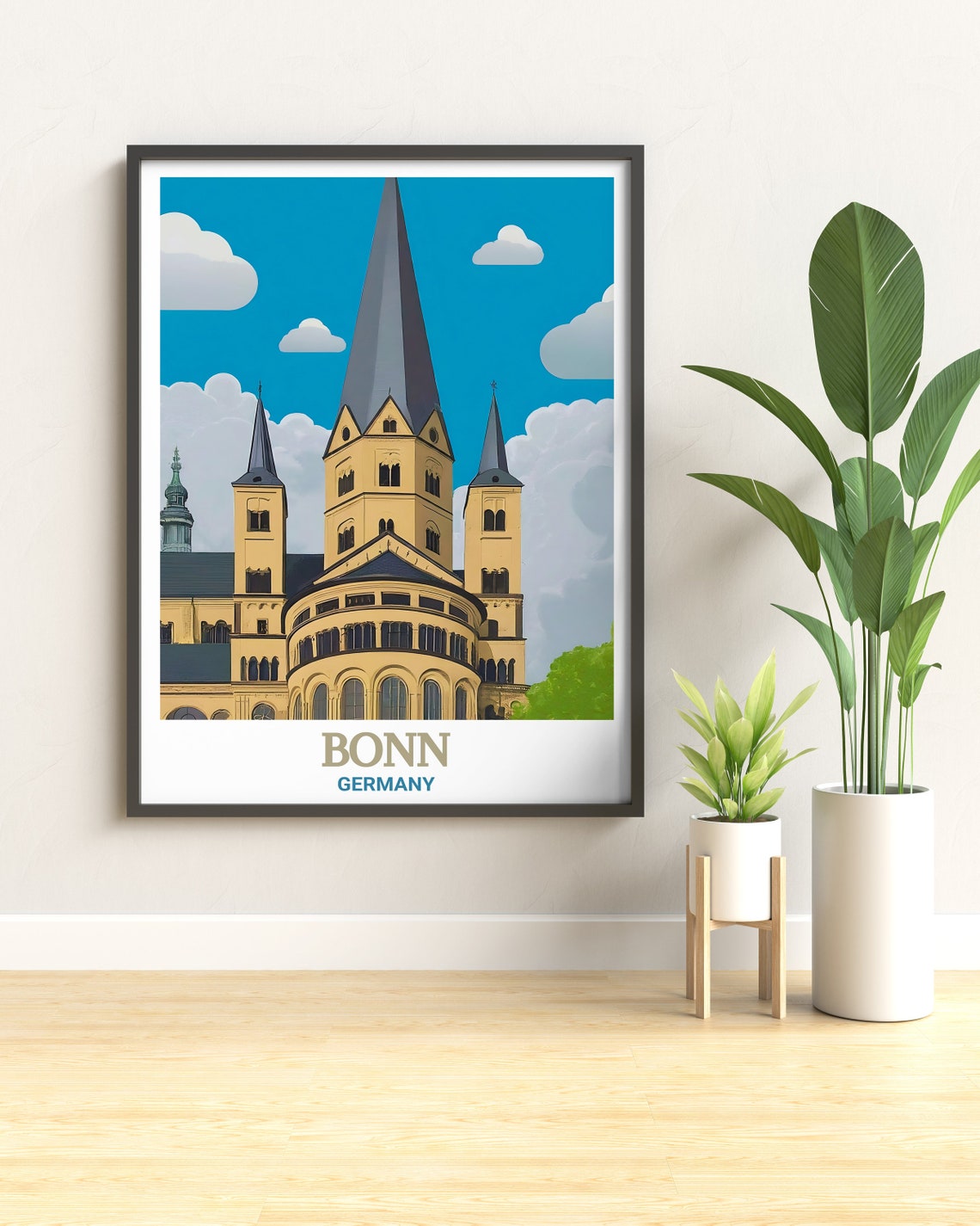 Bonn Germany Minster Cathedral Towers Gothic Architecture Poster - Image 2