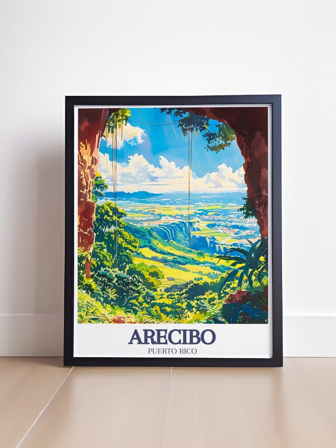 Arecibo Travel Art Cueva Ventana Arecibo Landscape Artwork Arecibo Travel Poster Cueva Ventana Arecibo Landscape Travel Print - Image 4