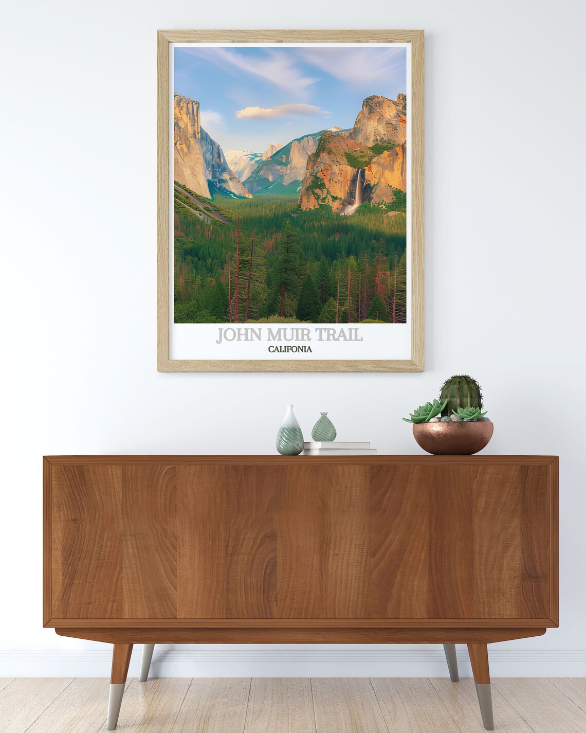 Yosemite Valley Waterfalls John Muir Trail California Poster - Image 3