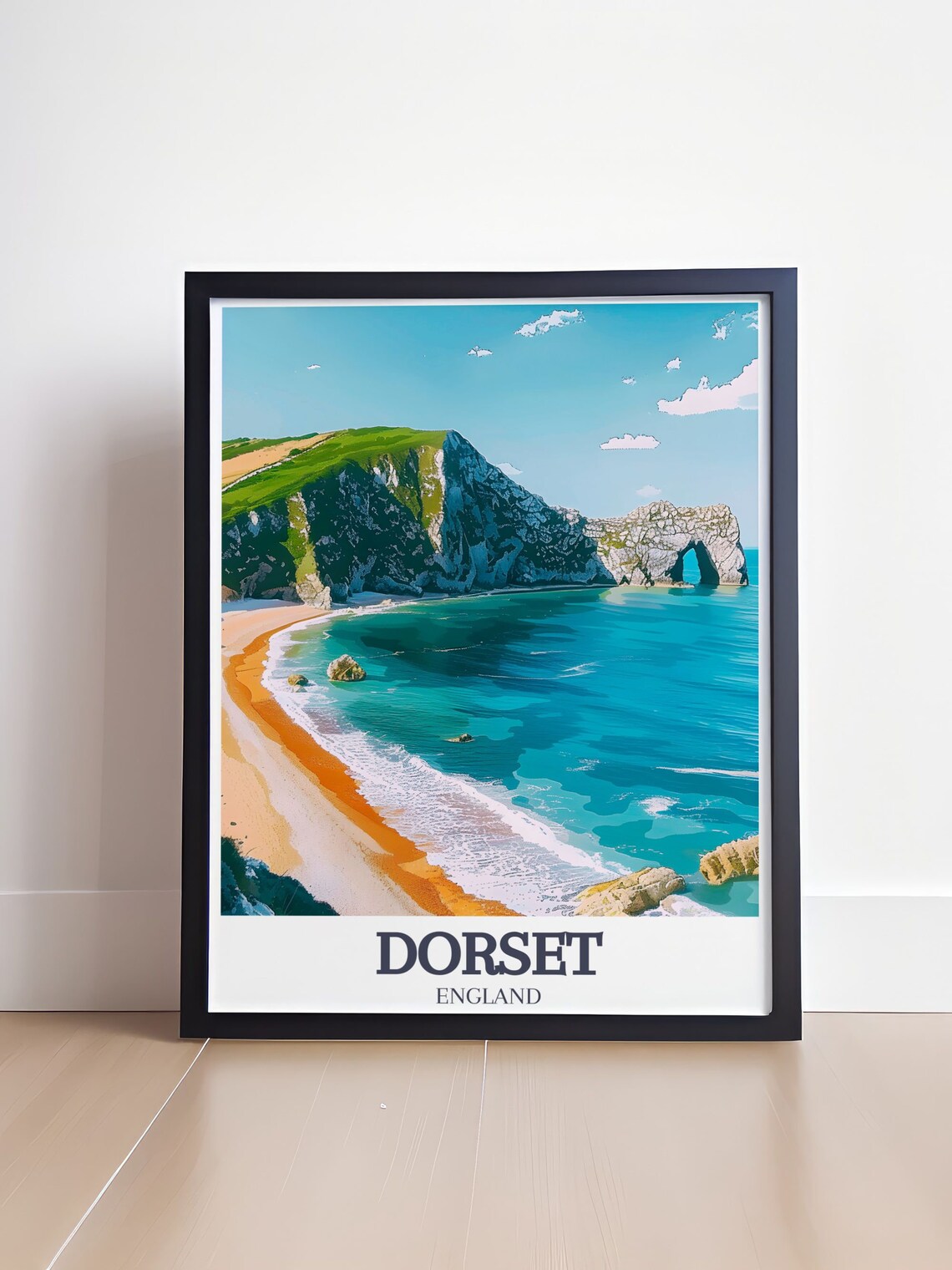 Dorset England Durdle Door Arch Over Turquoise Jurassic Coast Poster - Image 4