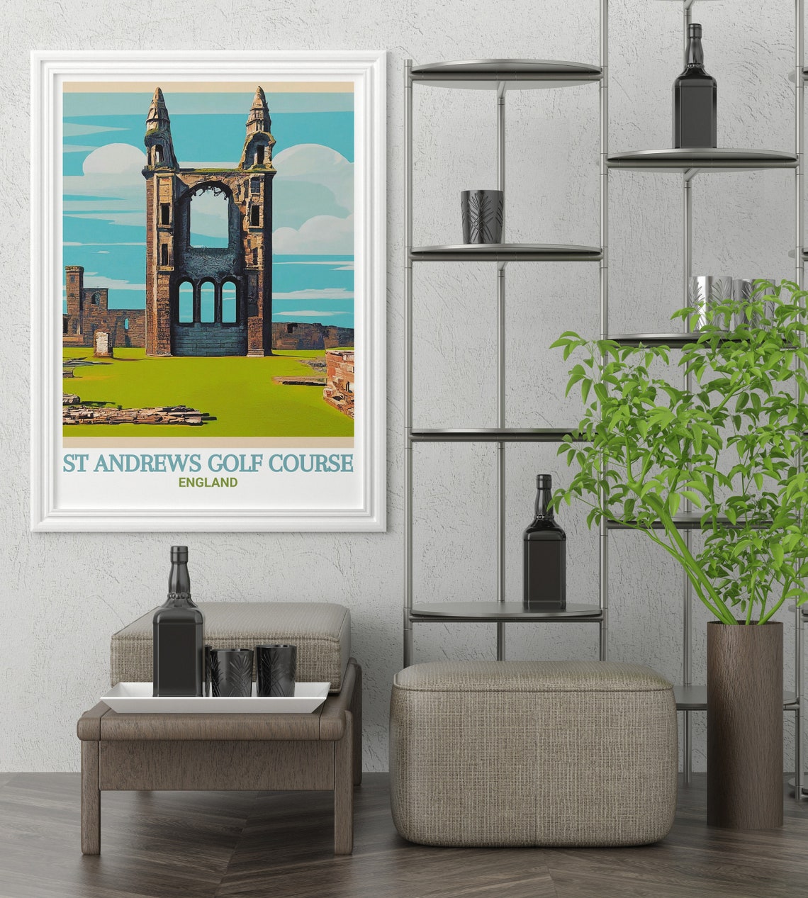 St Andrews Cathedral Ruins Historic Landmark Arched Tower Poster - Image 2
