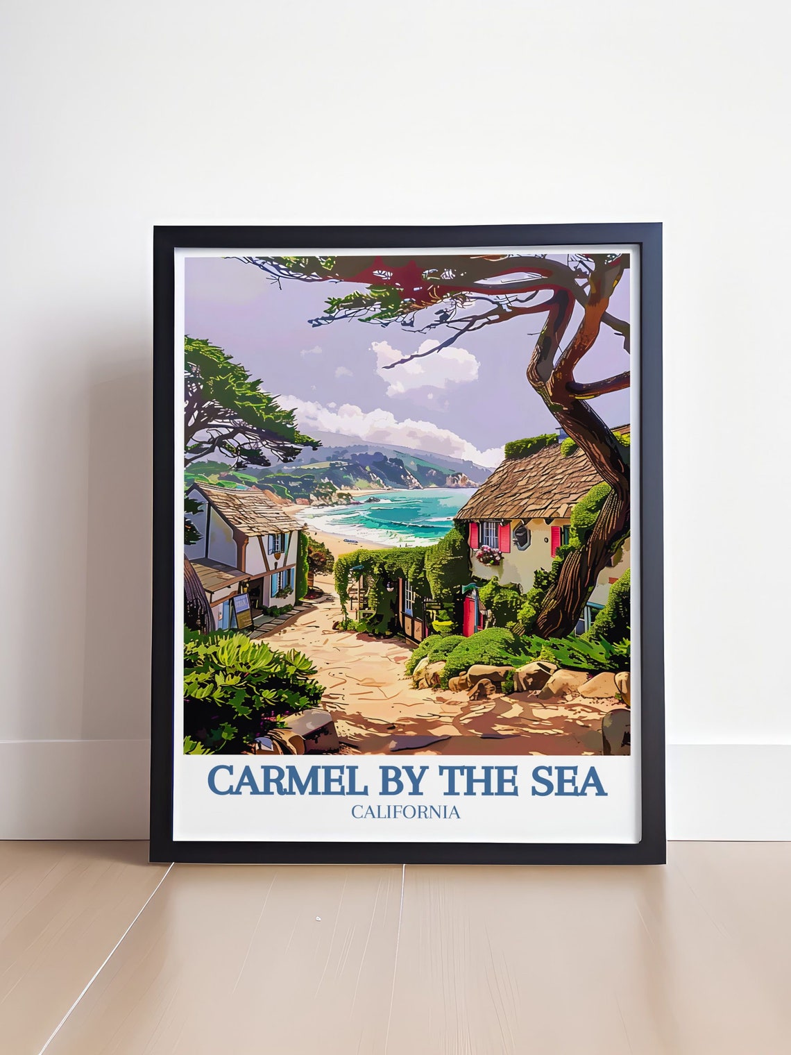 Carmel By The Sea Storybook Lane Leading To The Beach Poster - Image 4