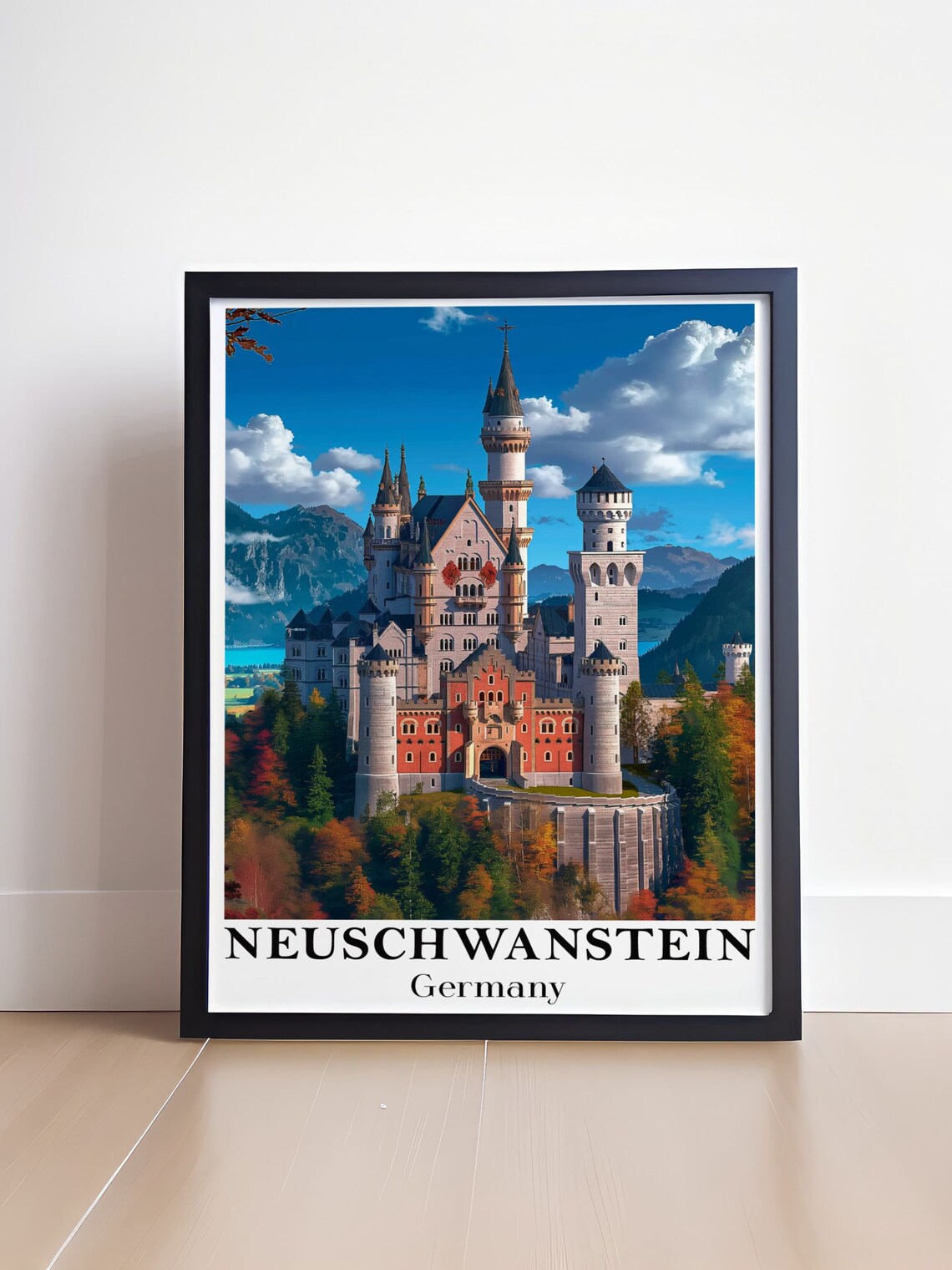 Neuschwanstein Castle Germany Autumn Colors Fairy Tale Poster - Image 4