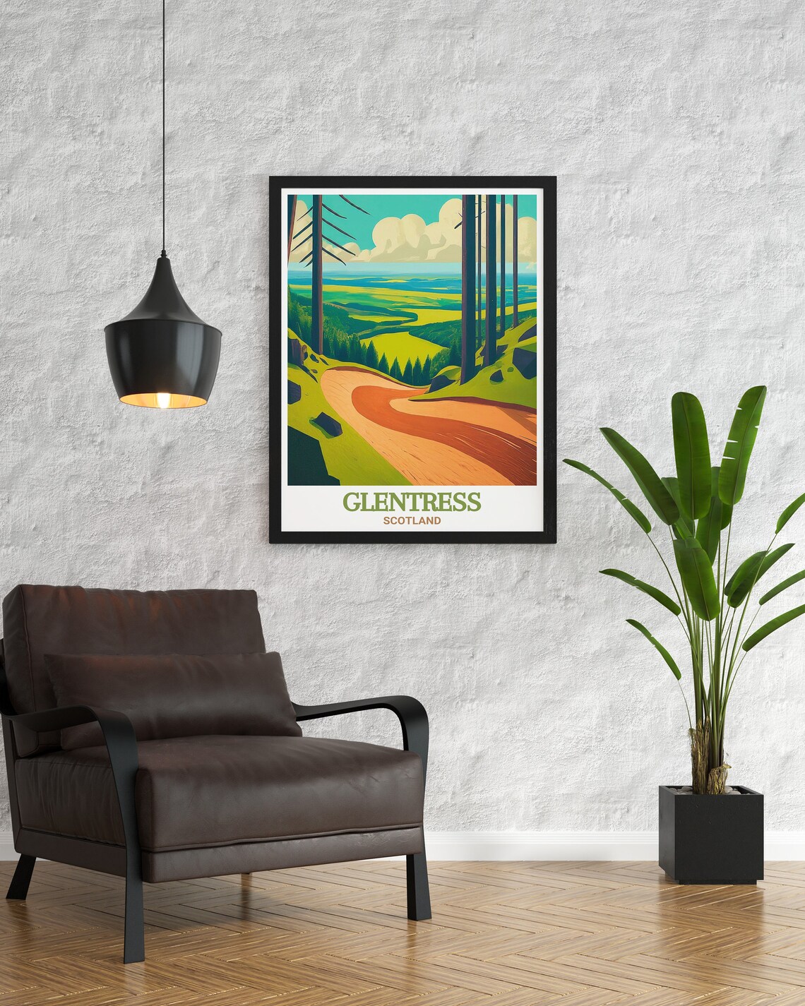 Glentress Mountain Bike Trail Centre Travel Print Glentress Mountain Bike Trails Framed Print Glentress Mountain Bike Trail Centre Art - Image 3