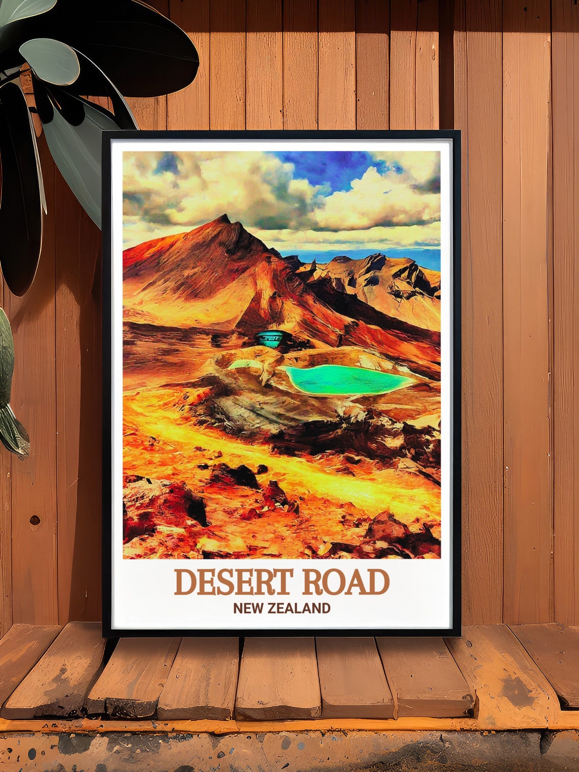 Desert Road Travel Print Tongariro National Park Art Tongariro National Park Print Tongariro National Park Poster Desert Road Art - Image 3