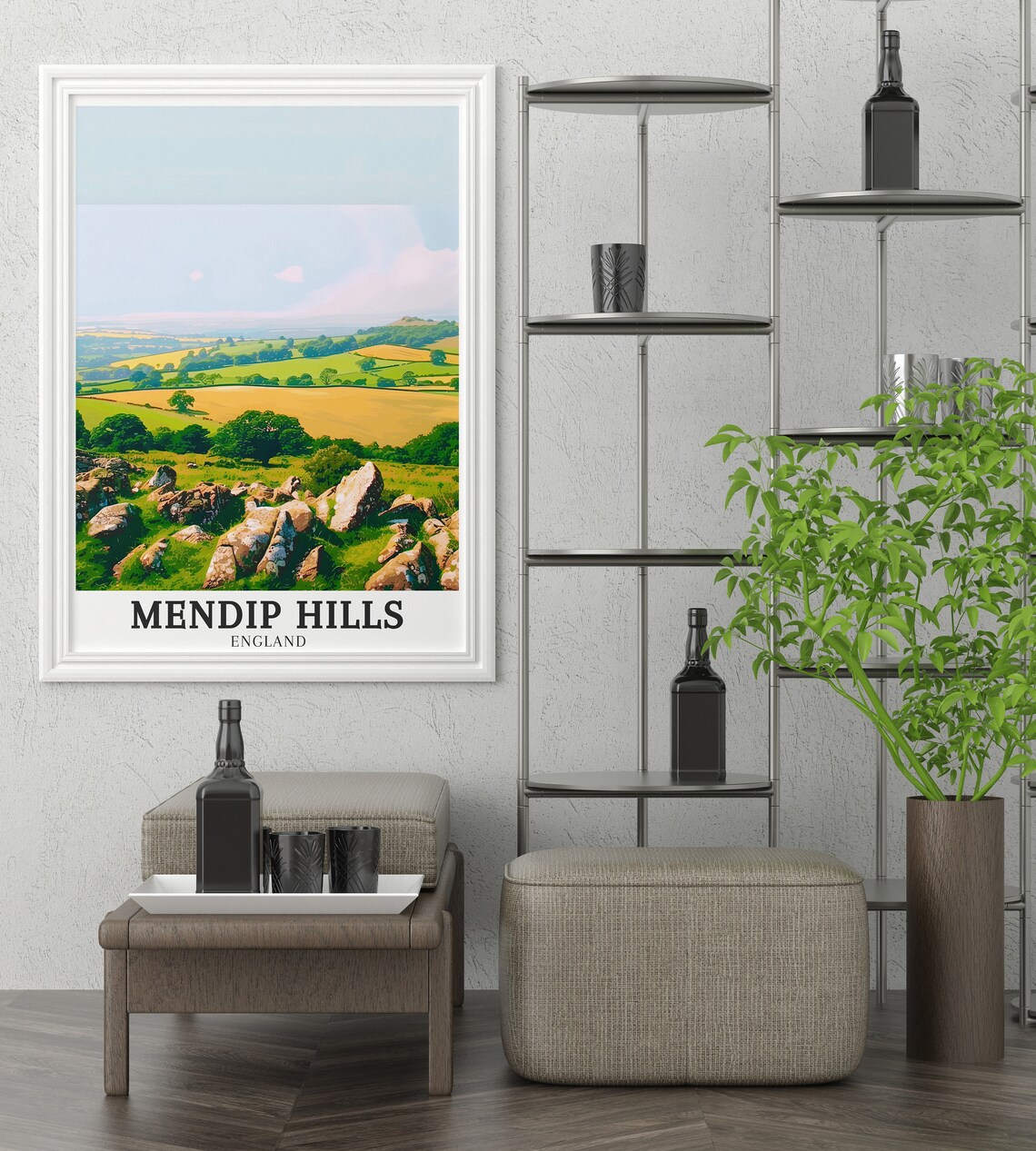 Mendip Hill Wall Art Crook Peak Compton Hill Art Crook Peak Compton Hill Poster Mendip Hills Decor Mendip Hills Gift - Image 2