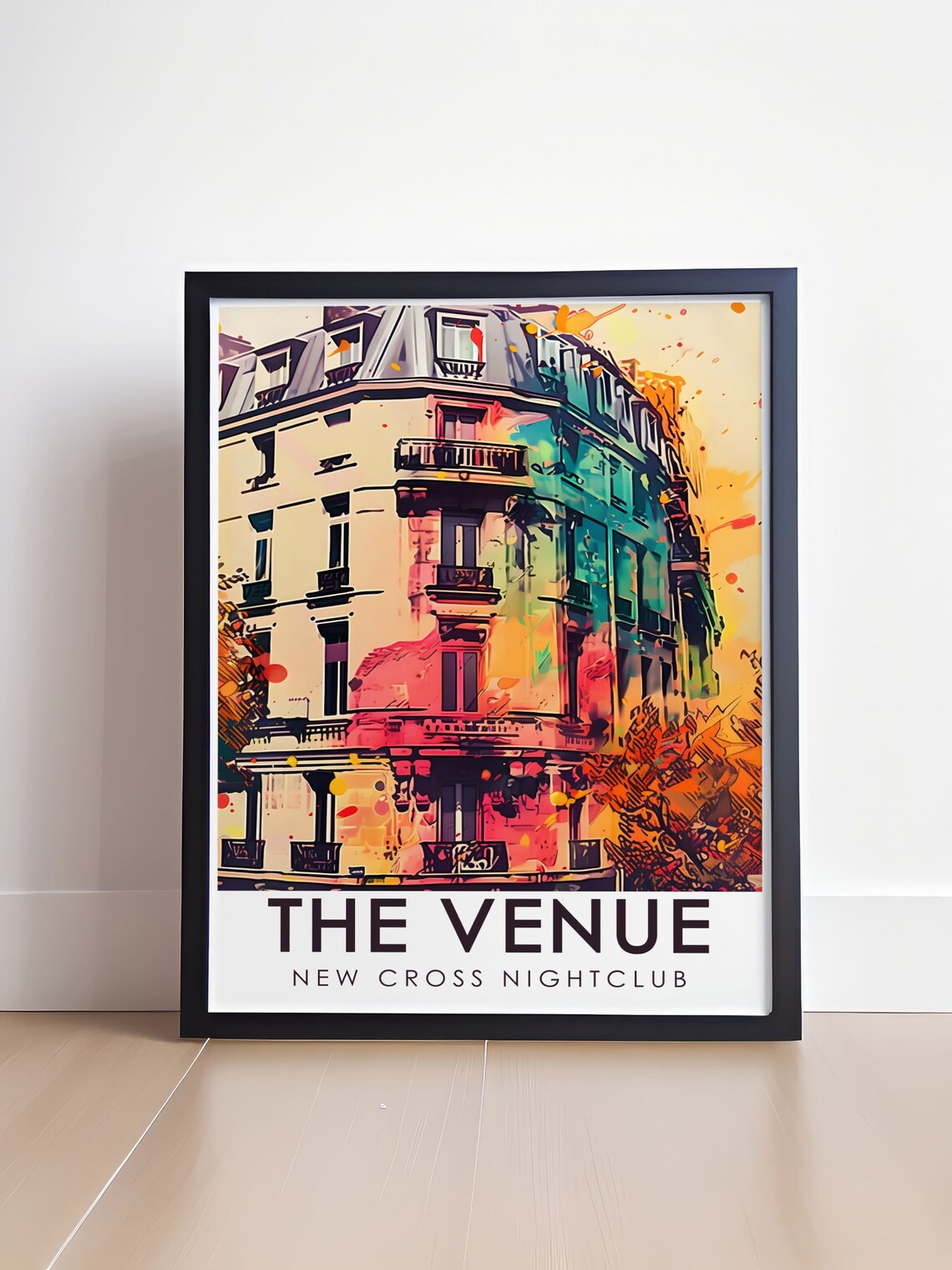 The Venue New Cross Travel Poster Exterior Facade Print London 80s 90s Artwork Uk Nightlife Wall Art Retro Travel Print - Image 4