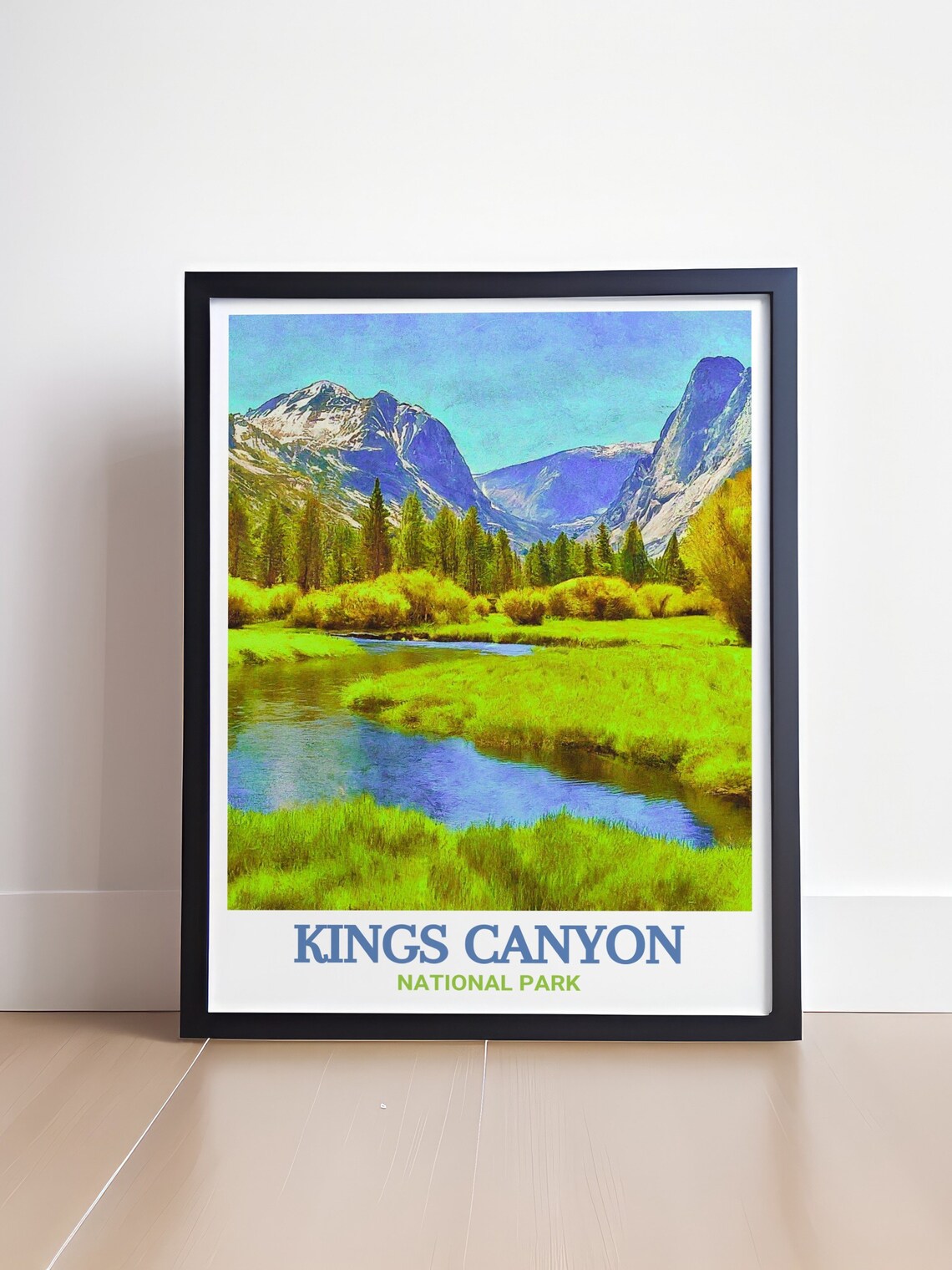 Kings Canyon National Park Zumwalt Meadow and Winding River Poster - Image 4