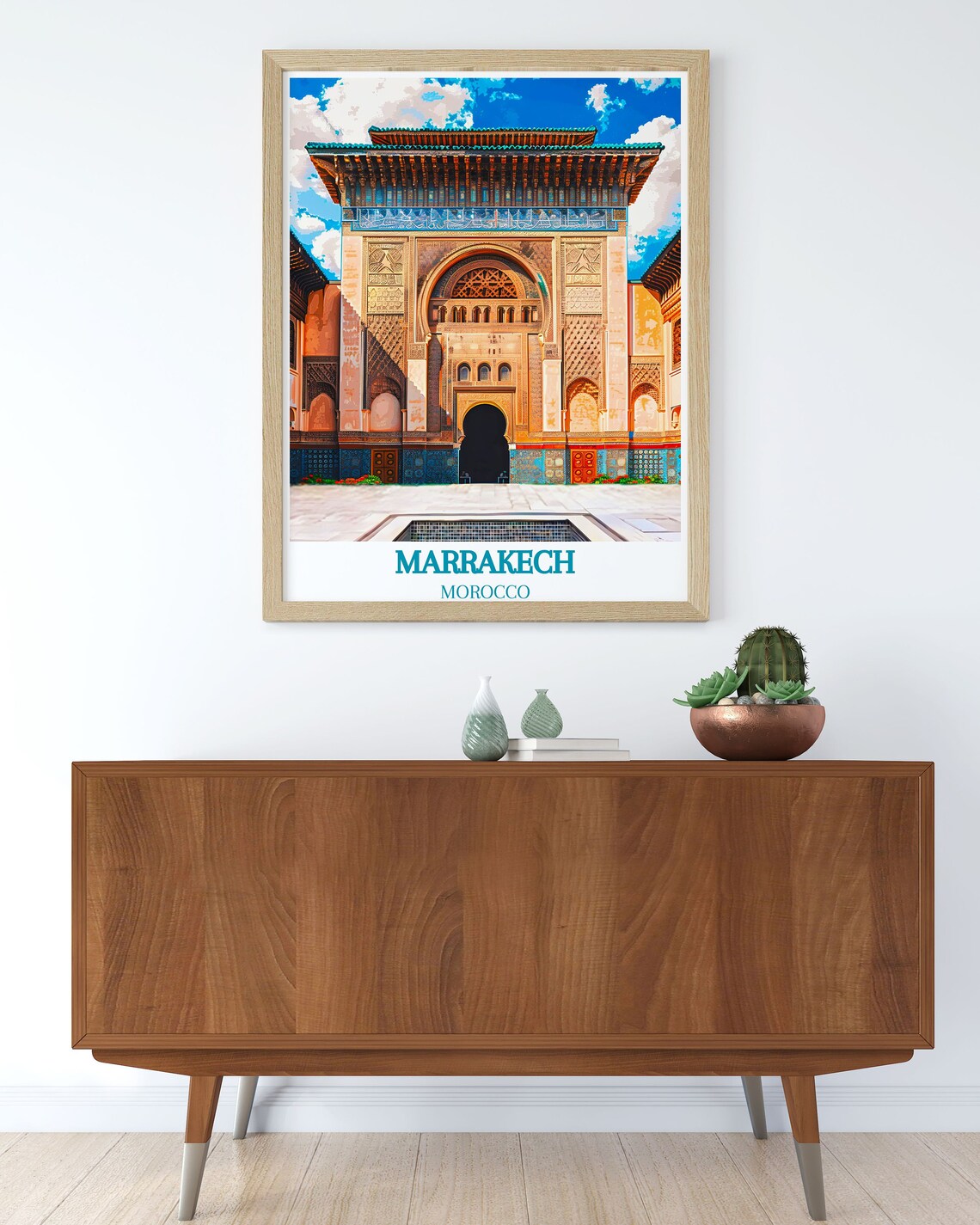 Marrakech Beach Travel Wall Art Morocco Beach Print Sahara Desert And Marrakech Beach - Image 2