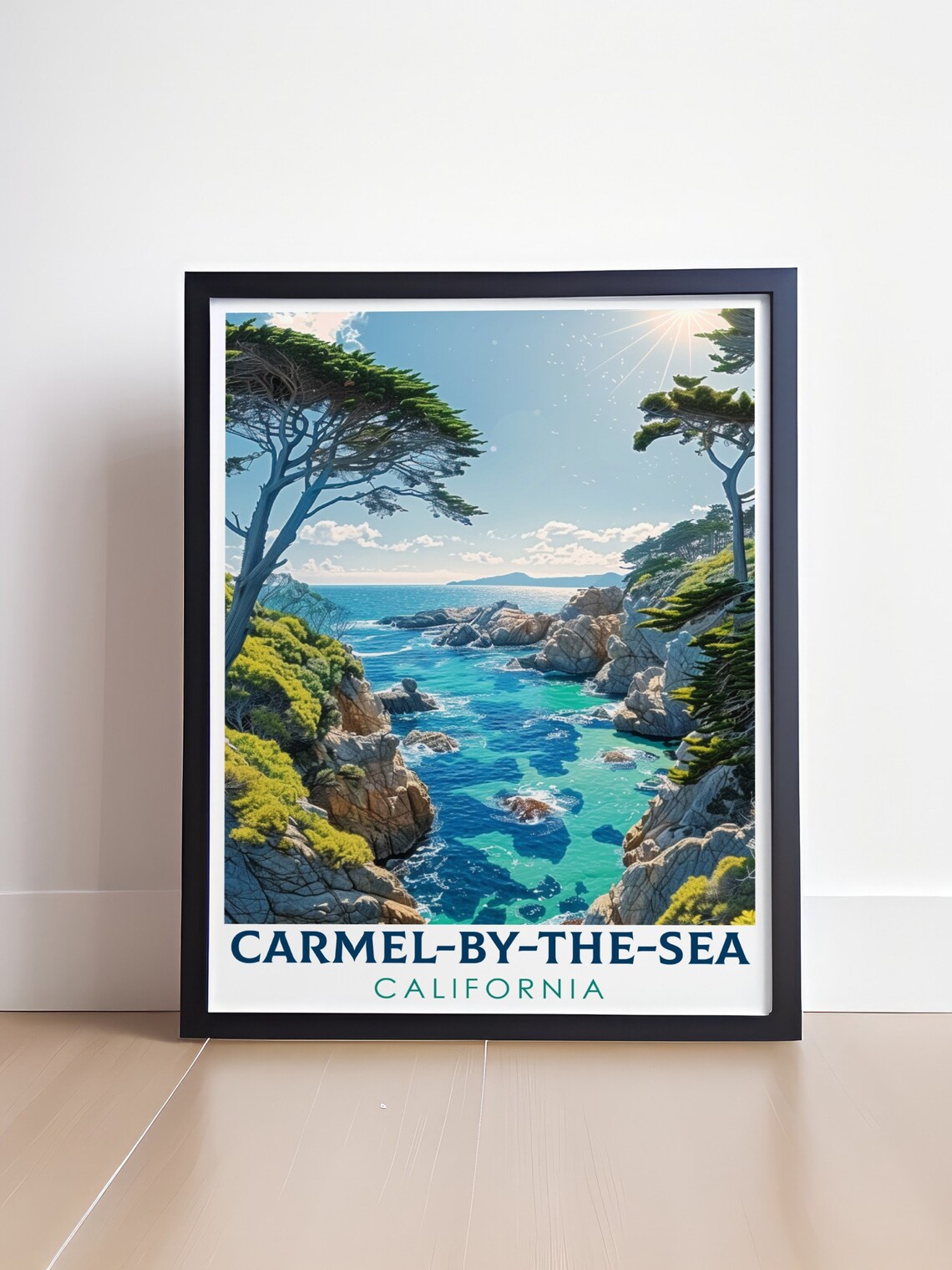 Point Lobos Cypress Cove Carmel by the Sea California Poster - Image 4