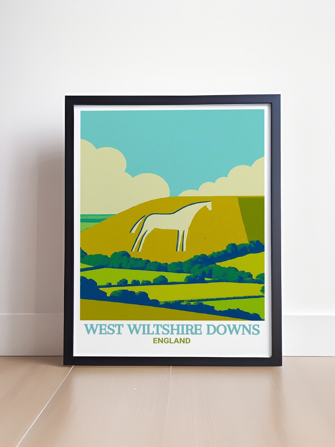 Westbury White Horse Chalk Hill West Wiltshire Downs England Poster - Image 4