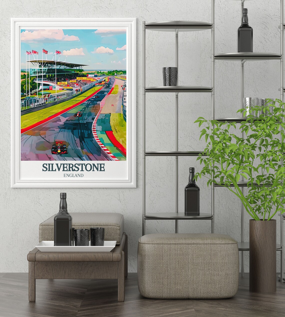 Historic Silverstone Circuit British Grand Prix Race Day Poster - Image 2