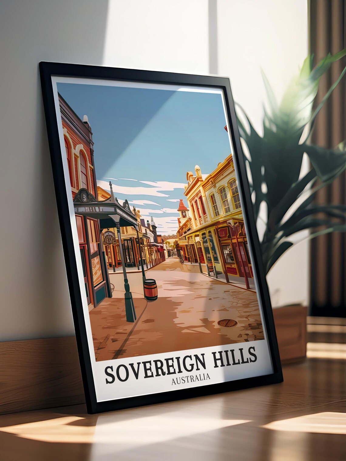 Sovereign Hills Australia Gold Rush Era Main Street Scene Poster - Image 2