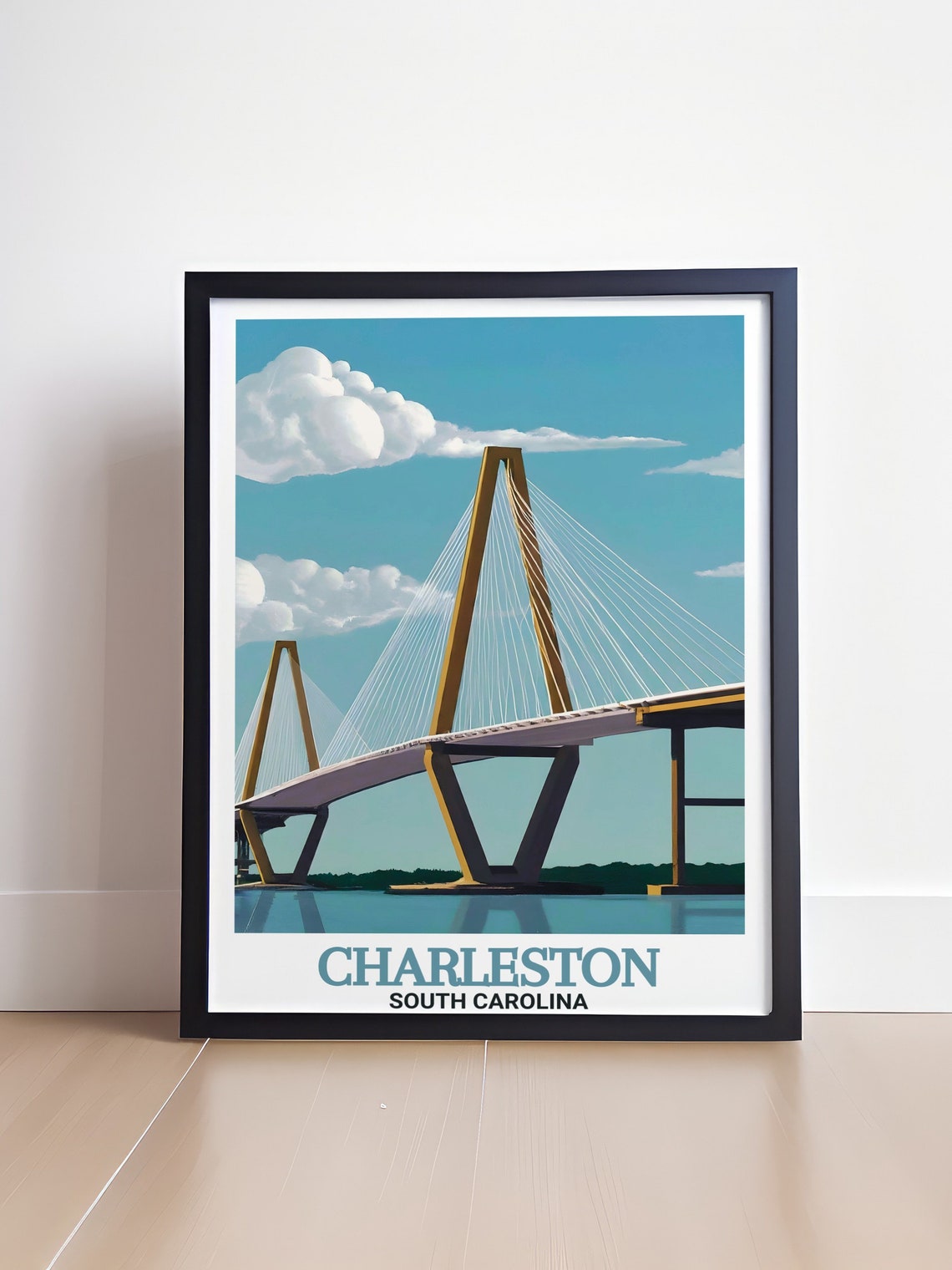 Charleston Arthur Ravenel Jr Cable Stayed Bridge Harbor Poster - Image 4