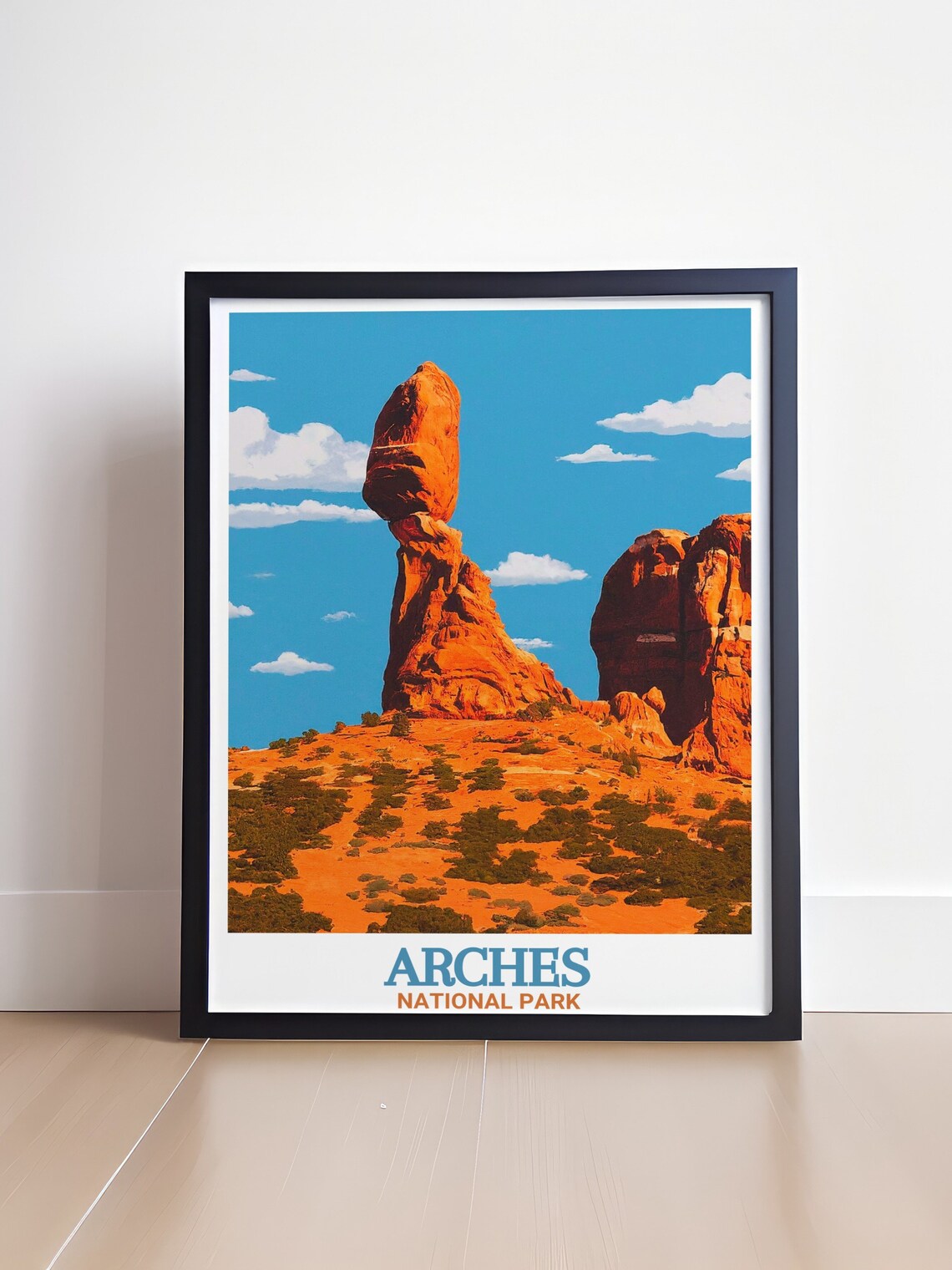 Arches National Park Balanced Rock Desert Utah Travel Poster - Image 4
