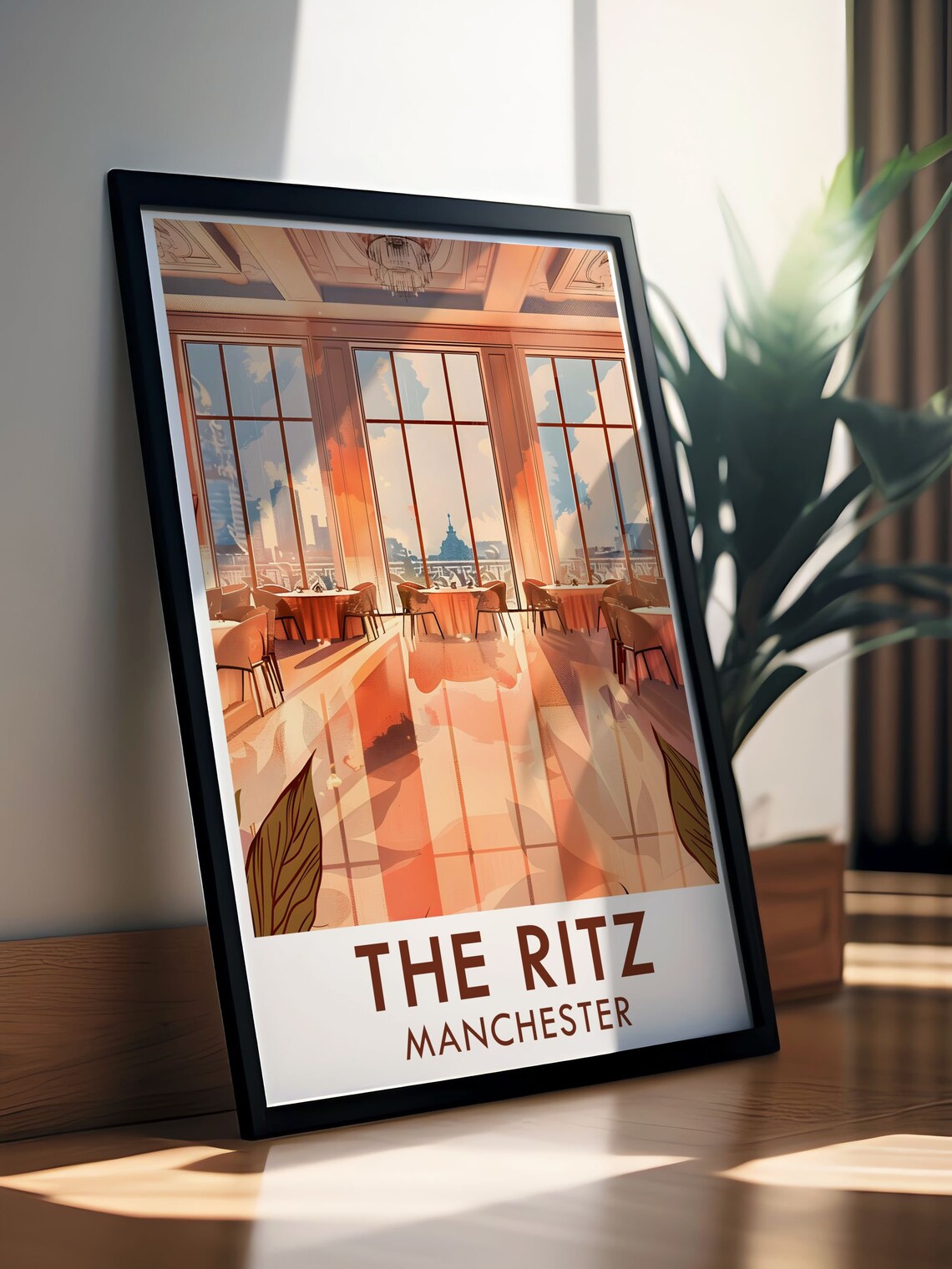 The Ritz Manchester Poster Grand Ballroom Travel Poster The Ritz Manchester Print The Ritz Manchester Grand Ballroom Art Print - Image 3