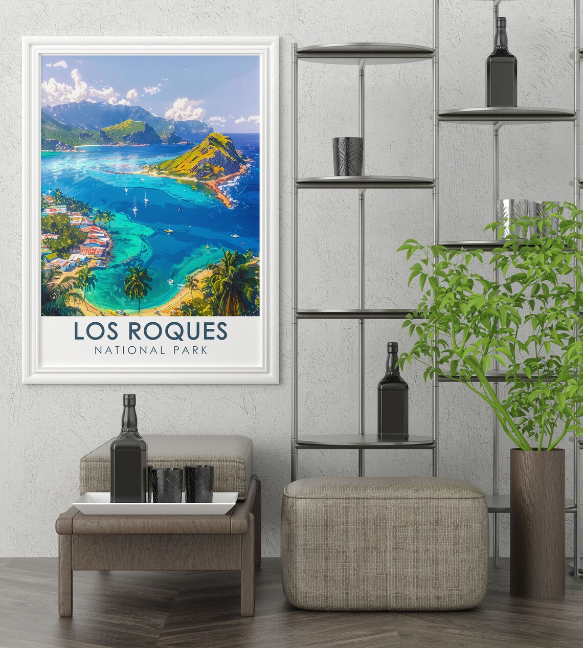 Los Roques National Park Venezuela Turquoise Bay Aerial View Poster - Image 2