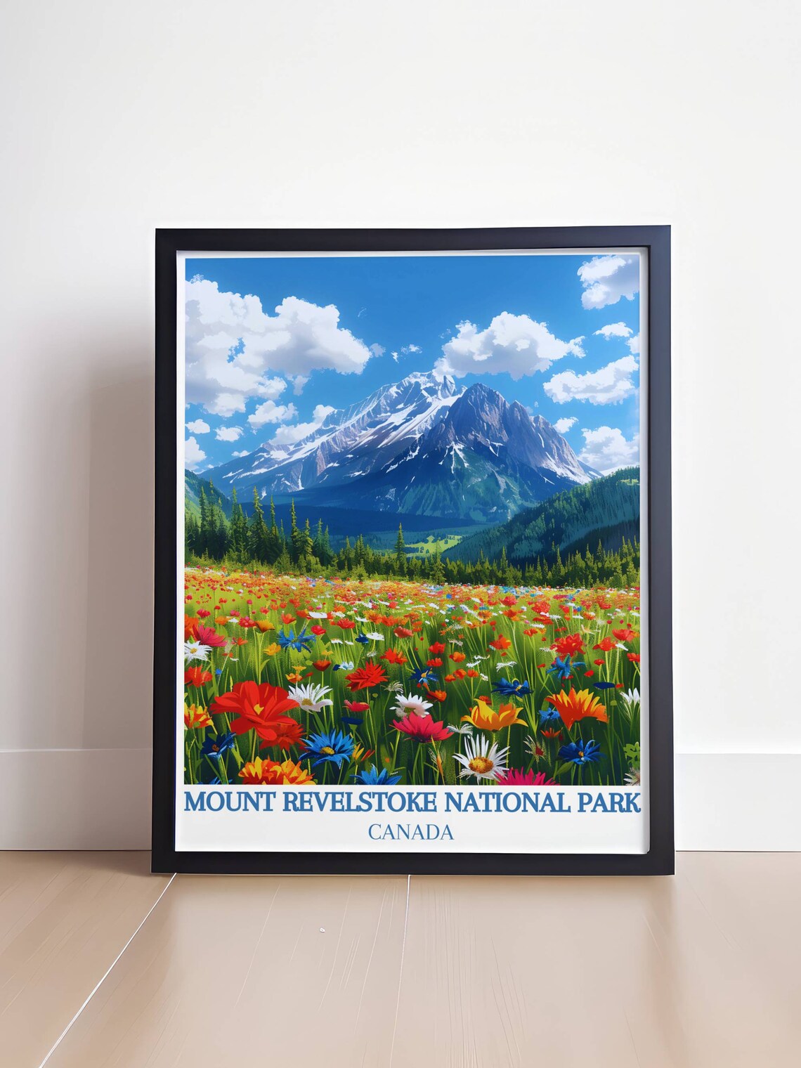 Mount Revelstoke National Park Wildflower Meadow Canada Peaks Poster - Image 3