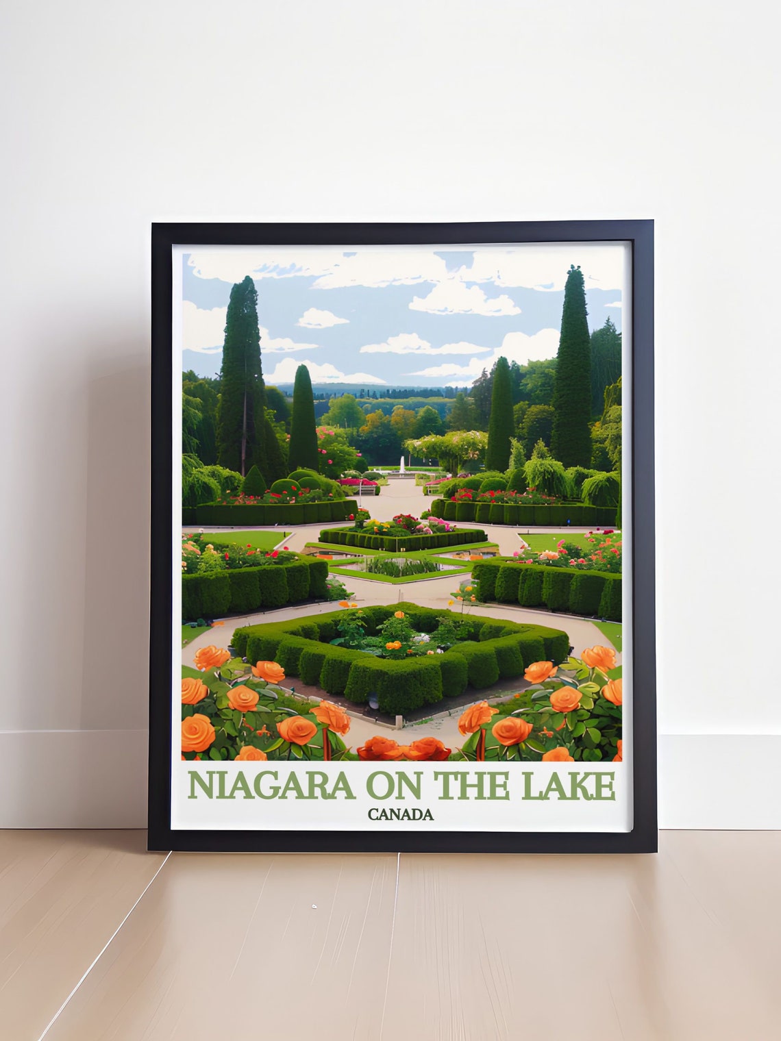 Niagara on the Lake Canada Botanical Gardens Rose Beds Poster - Image 4