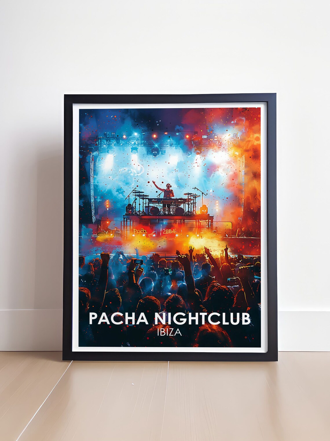 Pacha Ibiza Vintage Travel Poster, Nightclub Print - Image 4