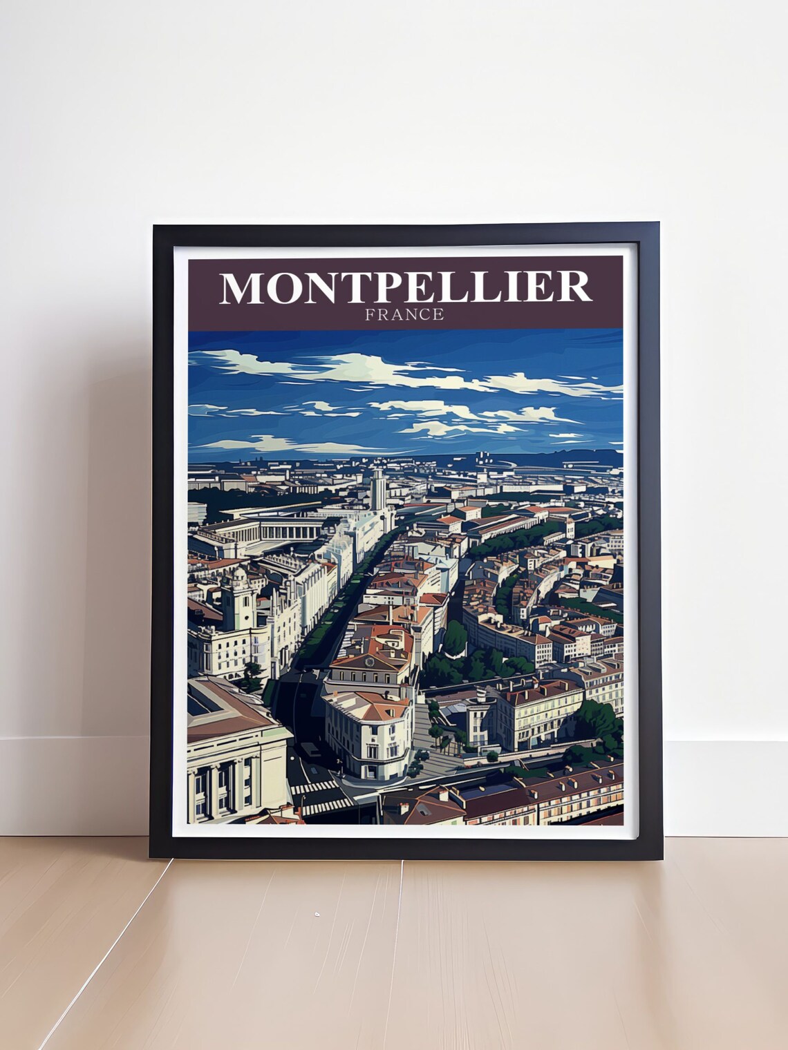 Montpellier France Wall Art Jardis Des Plantes De Montpellier Poster Montpellier Print France Wall Art Montpellier Poster - Image 4