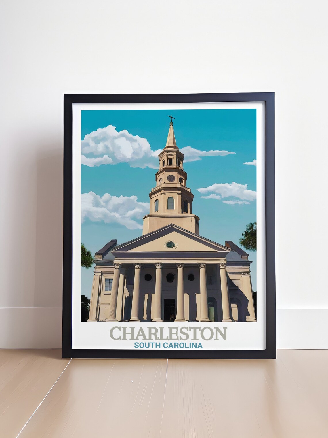 Charleston St Michaels Church Historic Steeple South Carolina Poster - Image 4