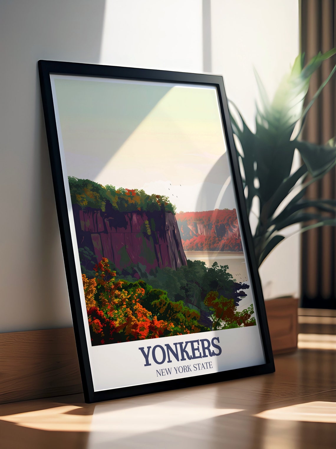 Yonkers New York Palisades Cliffs Hudson River Autumn Poster - Image 4