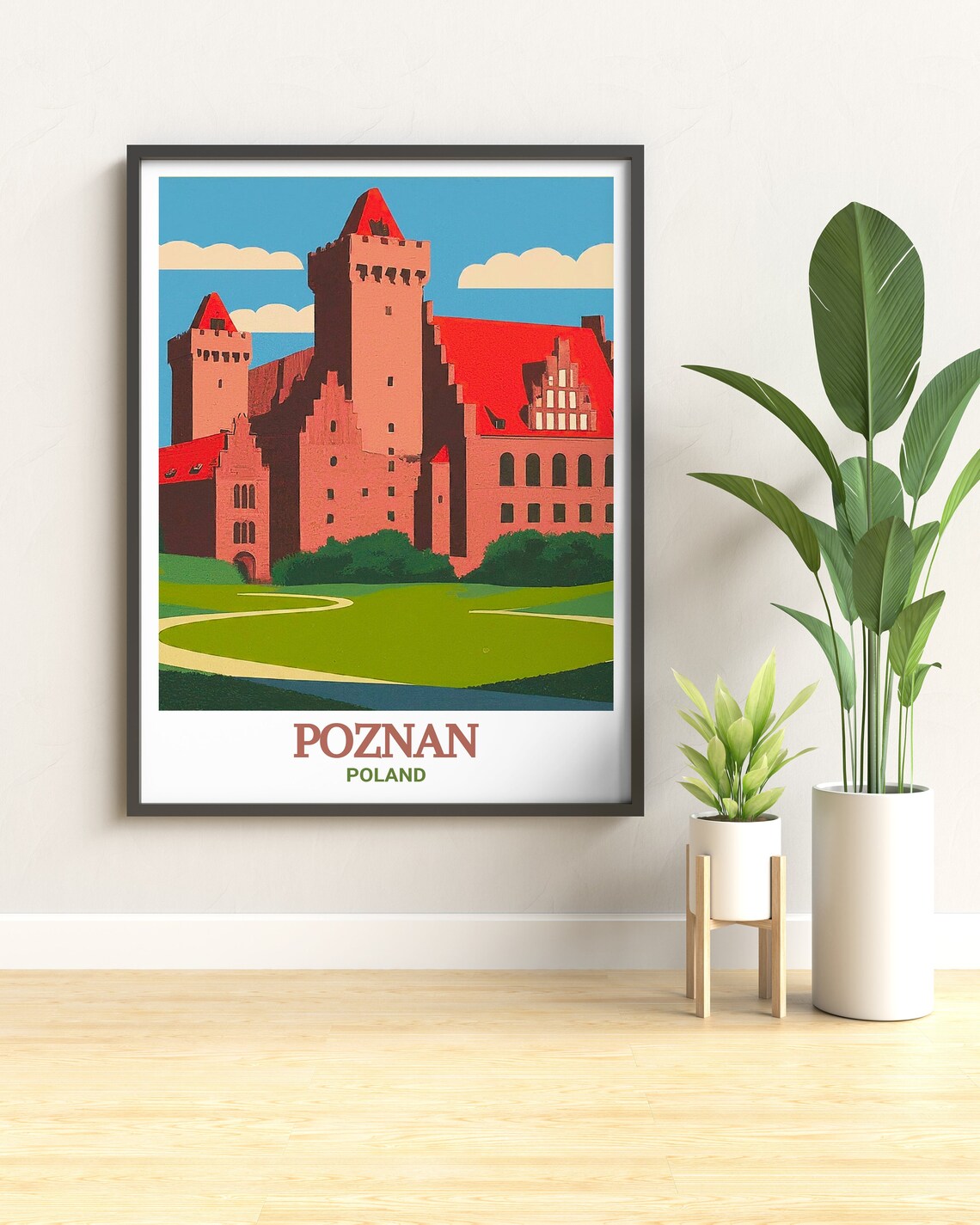 Poznan Poland Imperial Castle Red Brick Gothic Architecture Poster - Image 2
