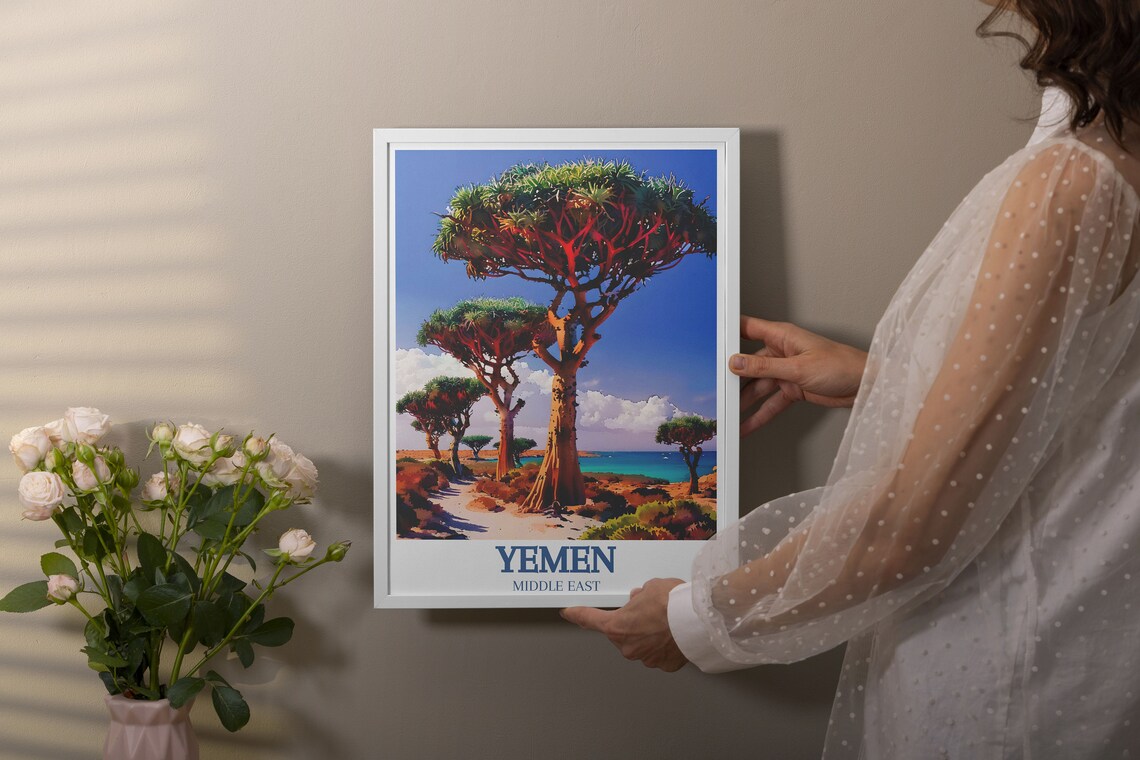Yemen Dragons Blood Trees And Detwah Lagoon Art Print - Image 2