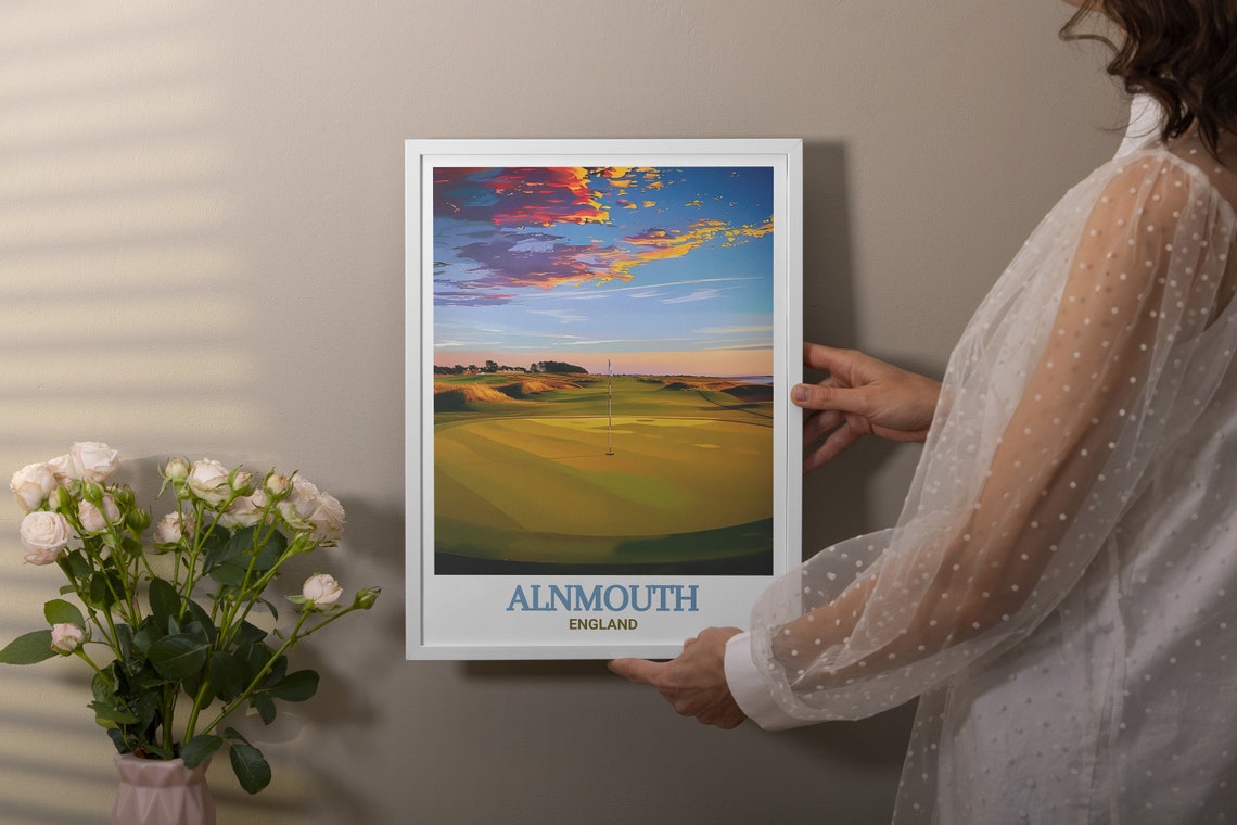 Alnmouth Travel Prints Alnmouth Golf Club Travel Posters Alnmouth Golf Club Art Alnmouth Golf Club Artwork And Gifts Alnmouth Art - Image 2