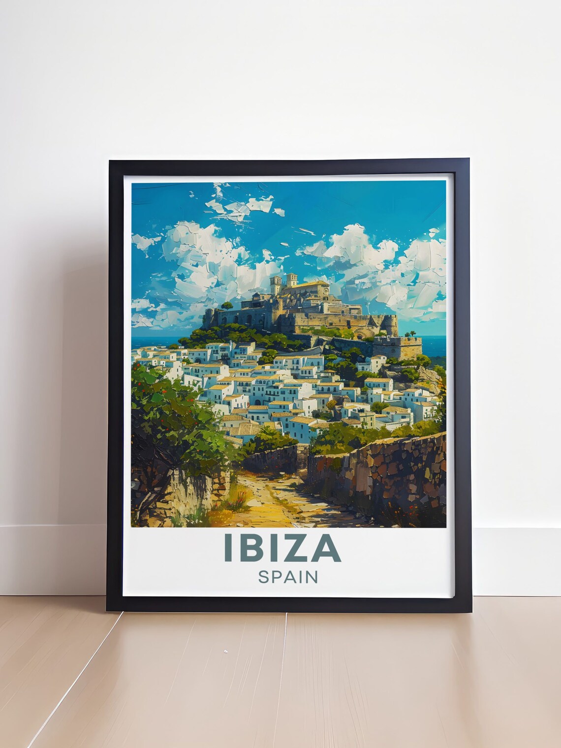 Ibiza Spain Dalt Vila Old Town Hilltop Fortress Travel Poster - Image 4