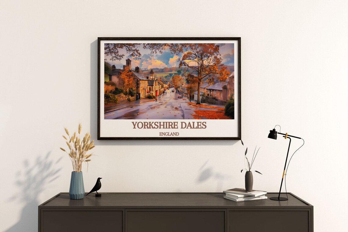 Yorkshire Dales Travel Poster, England Landscape - Image 3