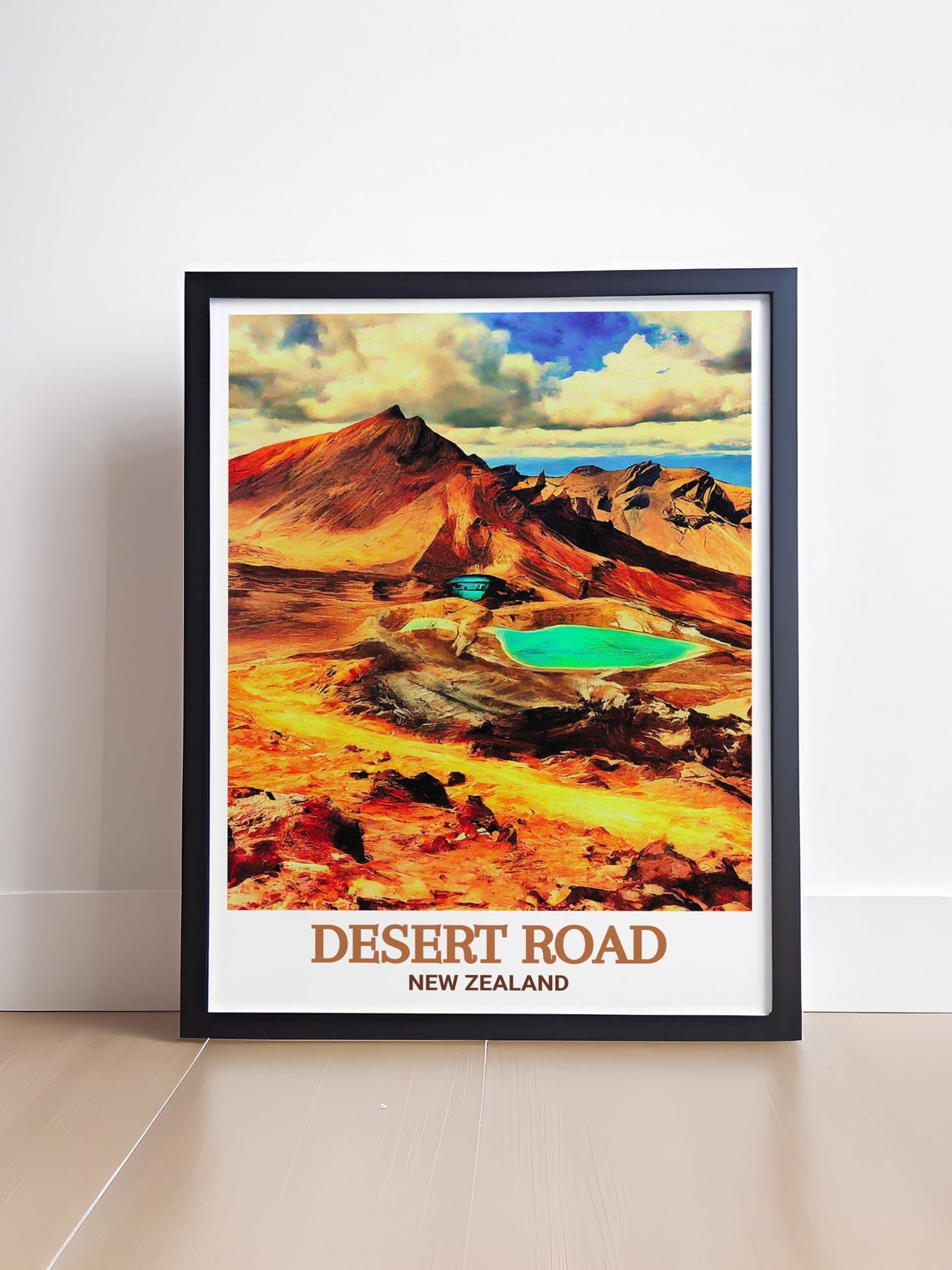 Desert Road Travel Print Tongariro National Park Art Tongariro National Park Print Tongariro National Park Poster Desert Road Art - Image 4