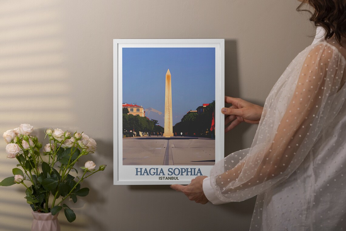 Istanbul Hippodrome Obelisk of Theodosius Sultanahmet Travel Poster - Image 3