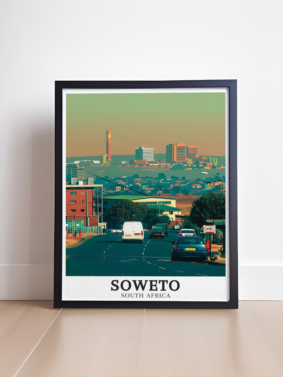 Soweto South Africa Urban Street View Johannesburg Skyline Poster - Image 4