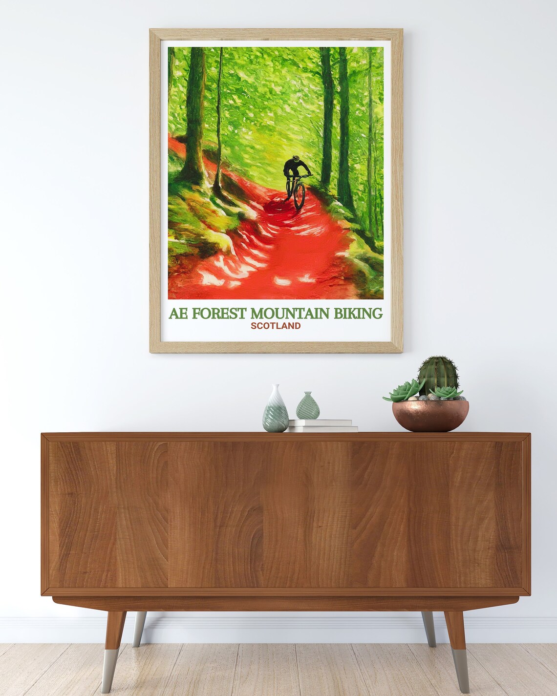 Ae Forest Mountain Biking Wall Art Ae Line Prints Ae Forest Mountain Biking Decor Ae Forest Mountain Biking Gift Ae Line Posters - Image 2