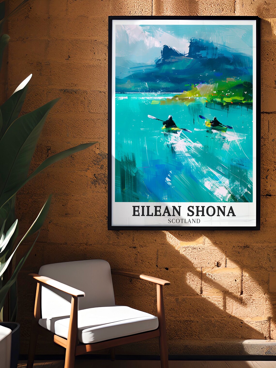 Eilean Shona Scotland Loch Moidart Kayaking Castle Tioram Poster - Image 3