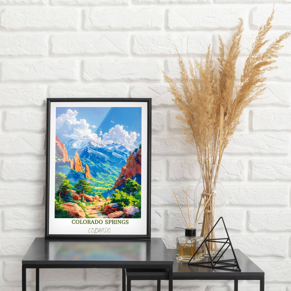 Colorado Springs Travel Print Wall Art Garden Of The Gods Colorado Springs Wall Hanging Home Dcor Colorado Art Gift Lover - Image 2