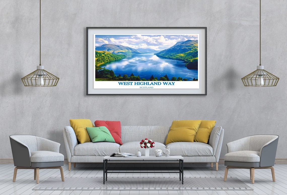 West Highland Way Loch Lomond Panoramic Mountains Scotland Poster - Image 2