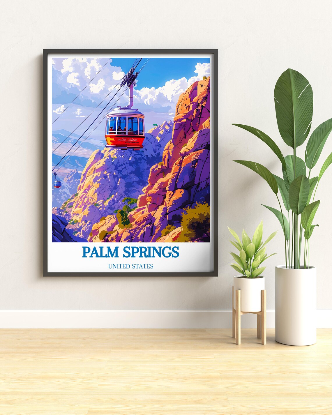 Palm Springs Aerial Tramway Art Print, Colorful - Image 2