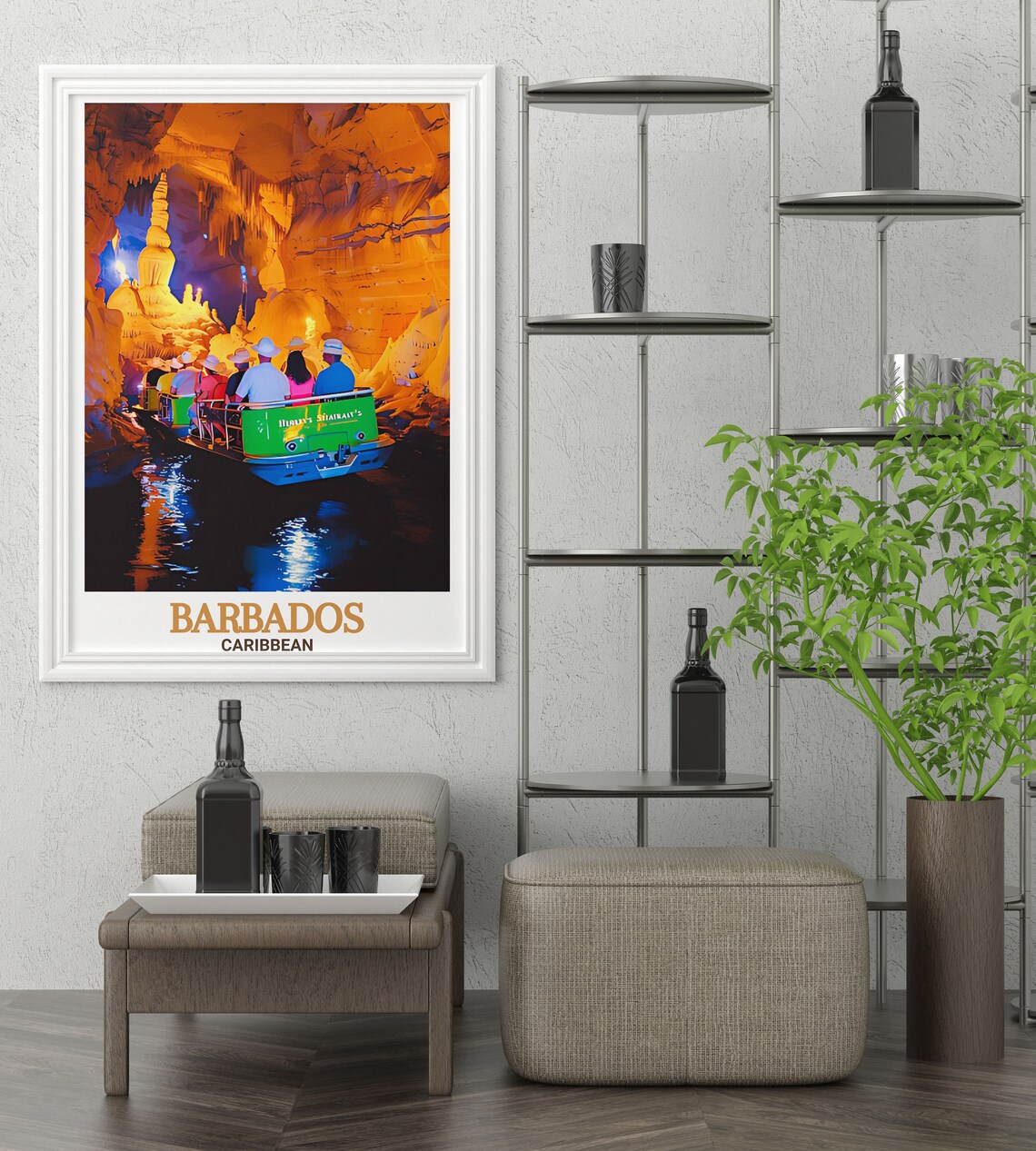 Barbados Harrisons Cave Underground Tram Boat Tour Adventure Poster - Image 3