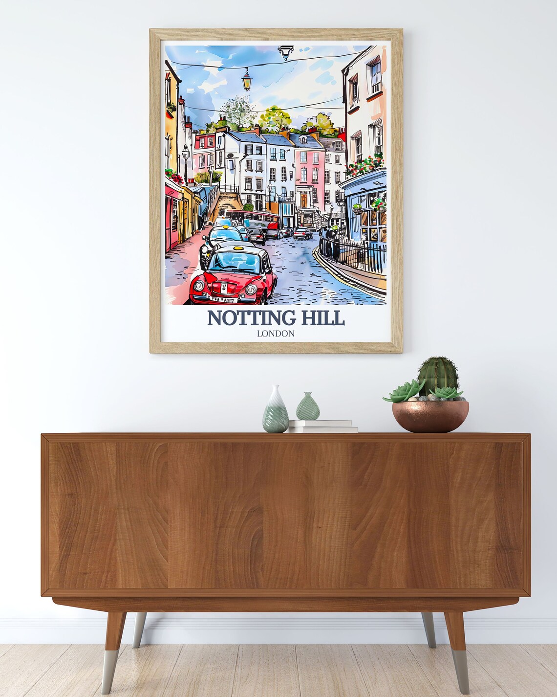 Notting Hill, Portobello Road Travel Poster - Image 3