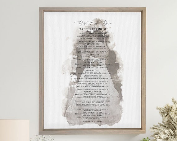 Our First Dance, Custom Watercolor Effect Print