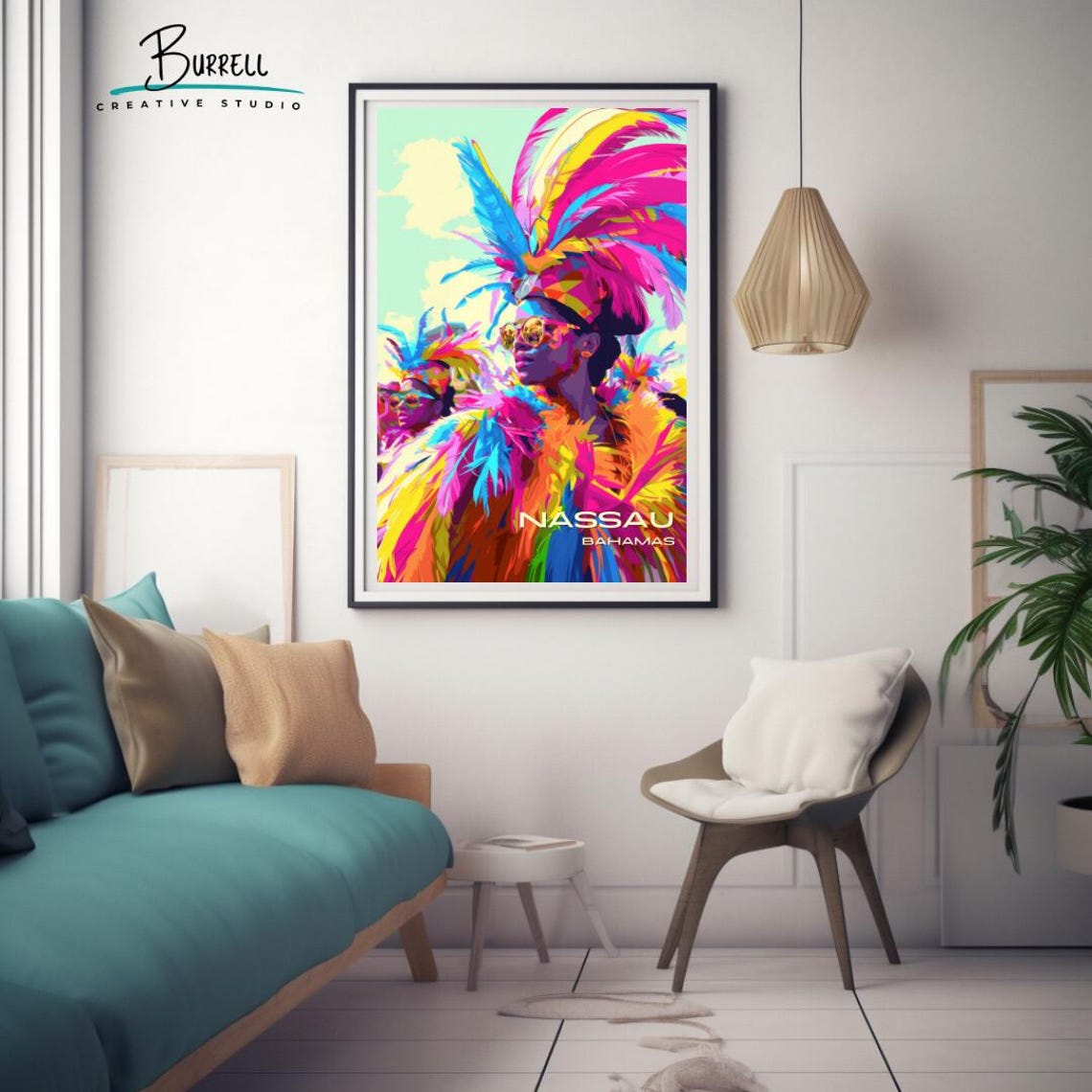 Nassau Bahamas Carnival Travel Poster Wall Art Poster Print - Image 3