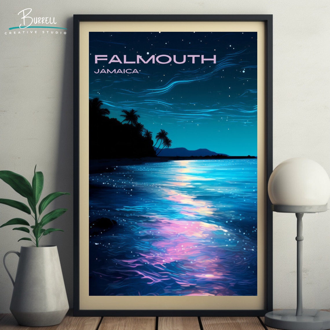 Falmouth Jamaica Luminous Lagoon Travel Poster Wall Art Poster Print - Image 5