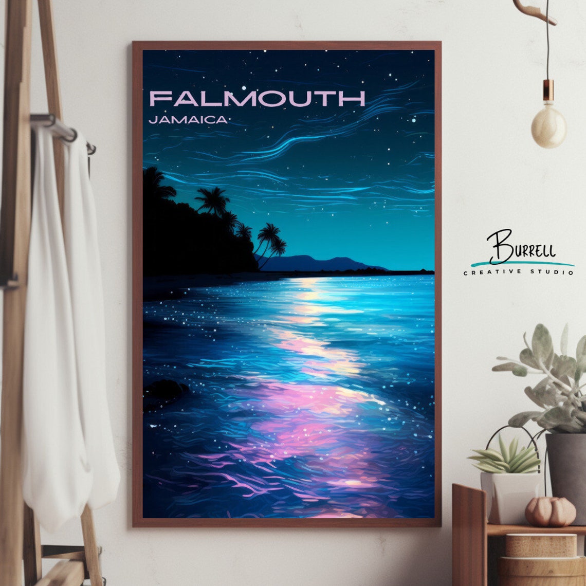 Falmouth Jamaica Luminous Lagoon Travel Poster Wall Art Poster Print - Image 4