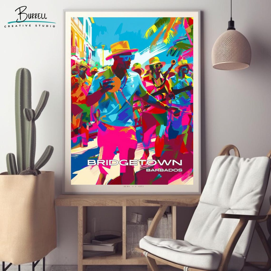 Bridgetown Barbados Carnival Travel Poster Wall Art Poster Print - Image 2