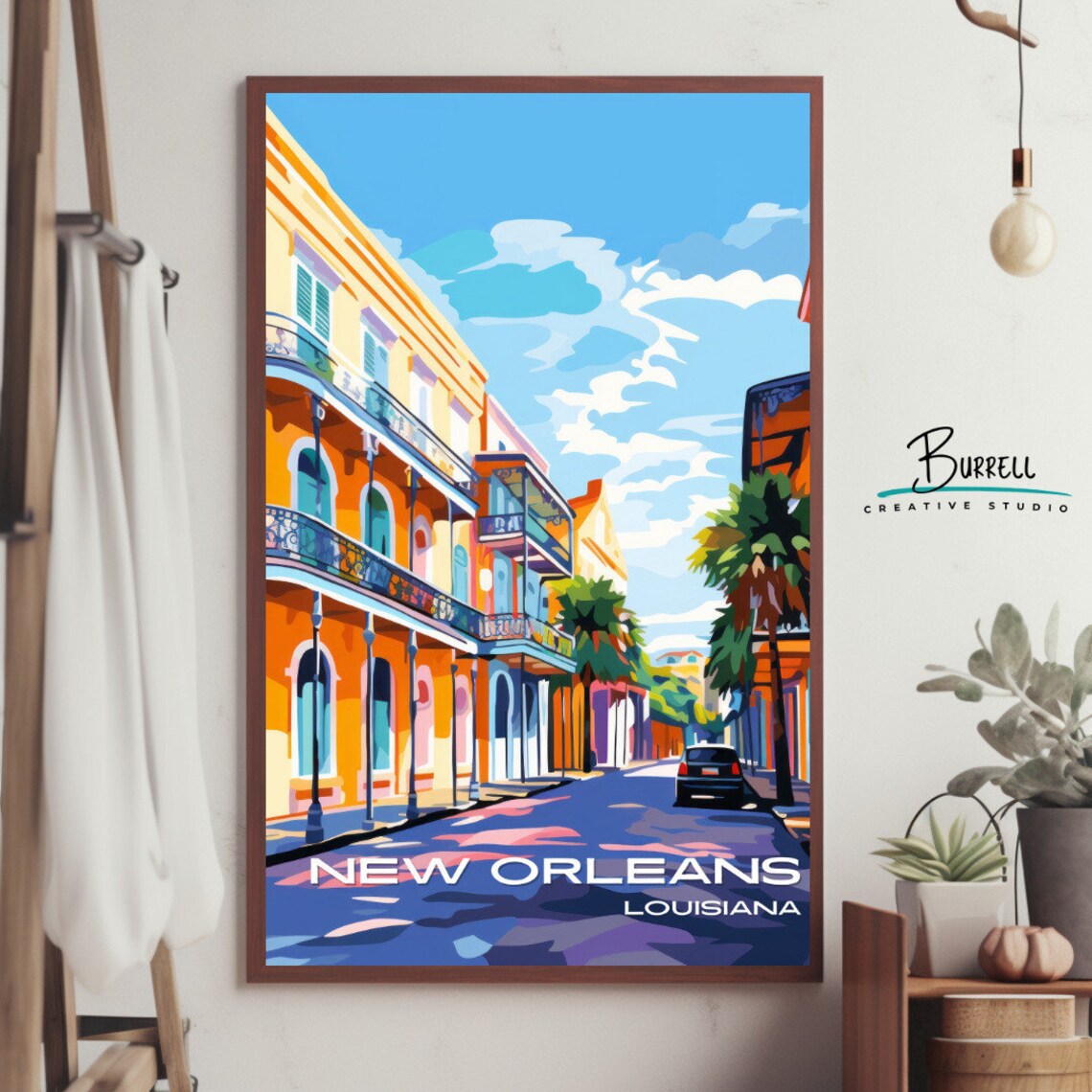 New Orleans Louisiana French Quarters Travel Poster - Image 4
