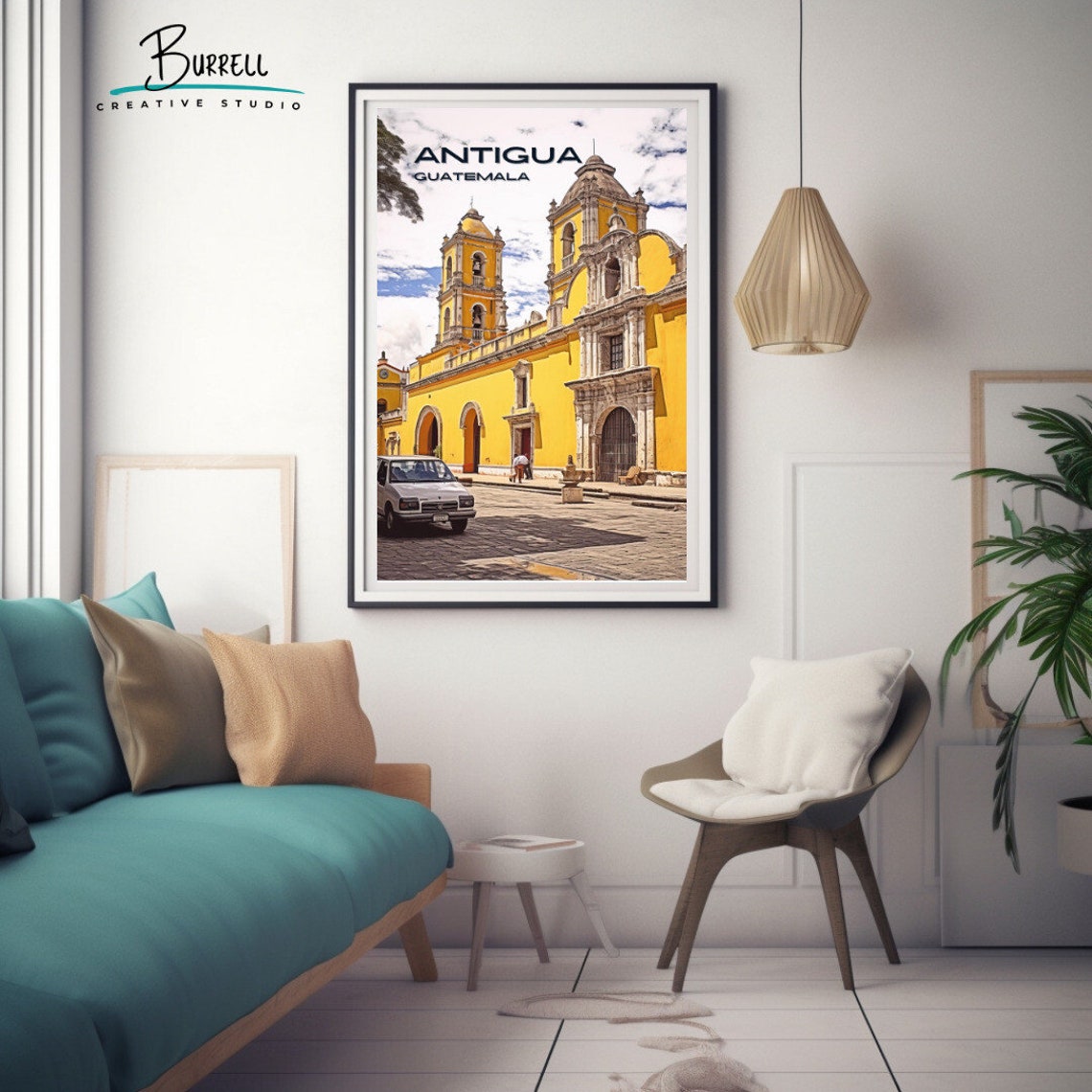Antigua Guatemala Architecture Travel Poster Wall Art Poster Print - Image 3
